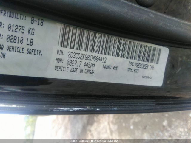 2C3CDZKG8KH504413 Dodge Challenger Gt
