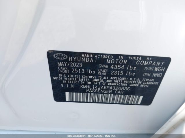 KMHL14JA6PA320836 Hyundai SONATA SEL