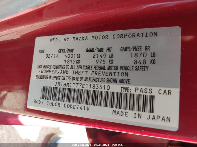Mazda Mazda3 I Sv 2014 JM1BM1T77E1183510 Image 10