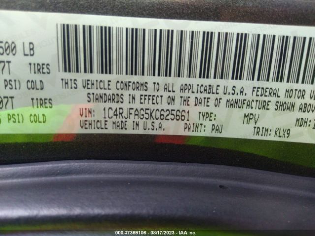 1C4RJFAG5KC625661 Jeep Grand Cherokee Altitude