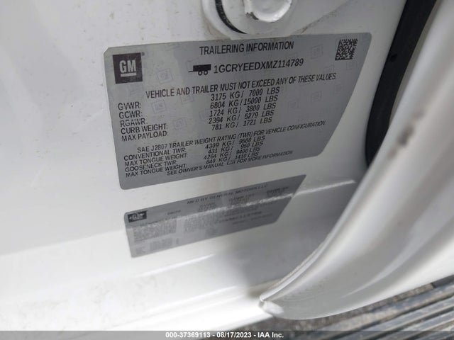 Chevrolet Silverado 1500 Rst 2021 1GCRYEEDXMZ114789 Image 9