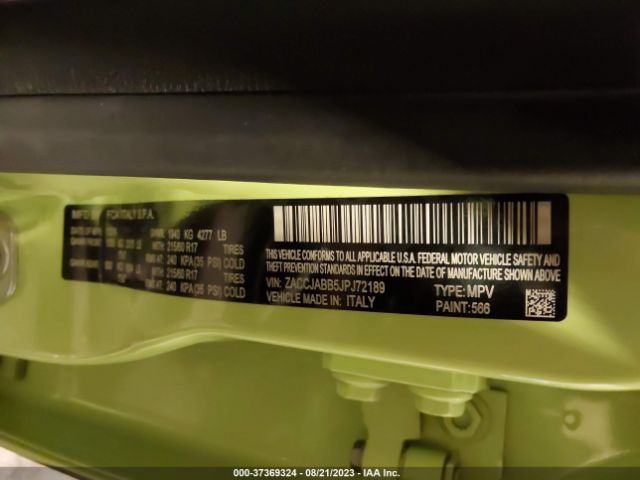 ZACCJABB5JPJ72189 Jeep Renegade Latitude