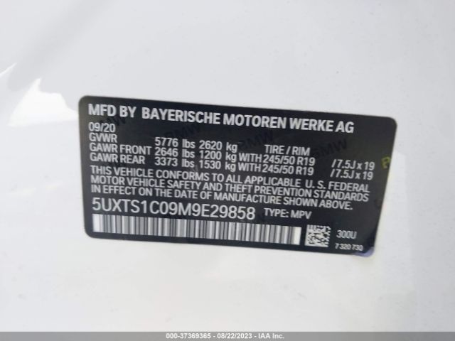 5UXTS1C09M9E29858 BMW X3 Xdrive30e