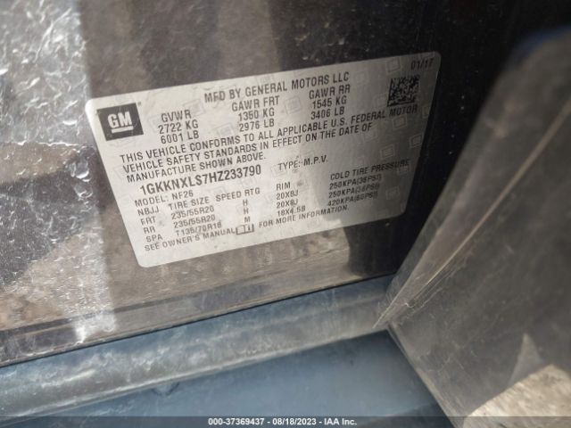 1GKKNXLS7HZ233790 GMC Acadia Denali