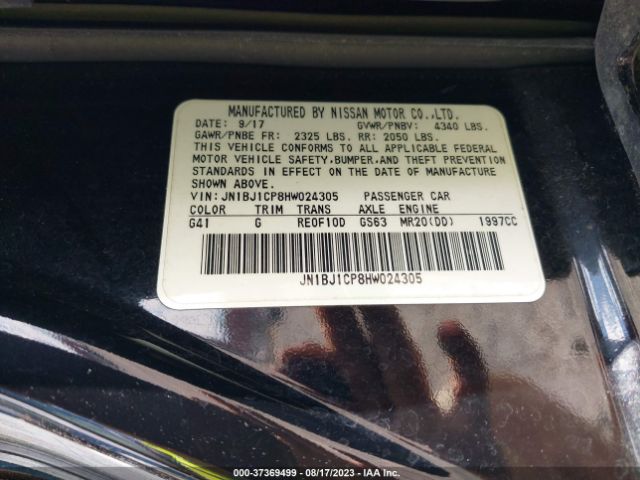 JN1BJ1CP8HW024305 Nissan Rogue Sport Sv