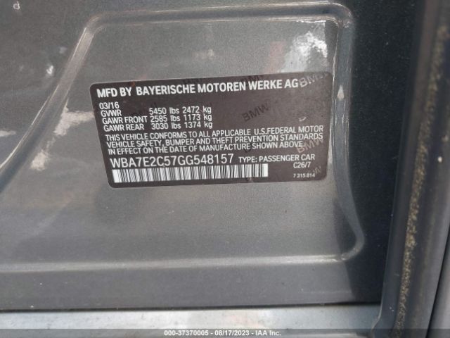 WBA7E2C57GG548157 BMW 7 Series 740i