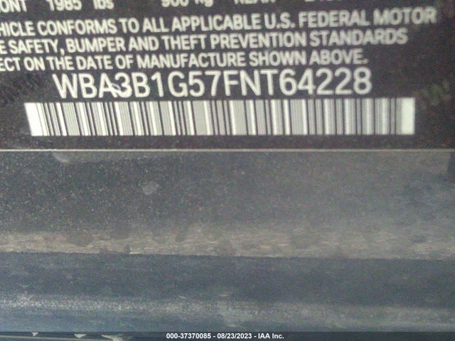 WBA3B1G57FNT64228 BMW 3 Series 320i