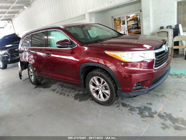 2014 TOYOTA HIGHLANDER XLE VIN: 5TDKKRFH8ES022093