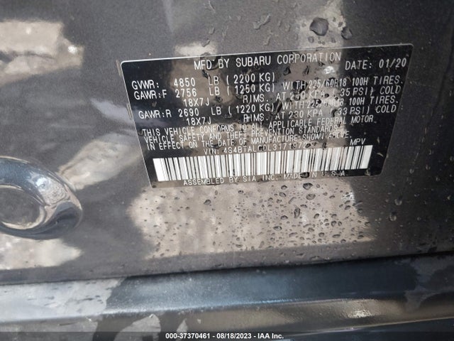 2020 SUBARU OUTBACK LIMITED VIN: 4S4BTALC0L3171972