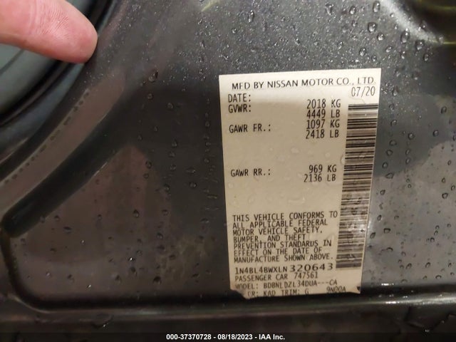 Nissan Altima 2.5 S 2020 1N4BL4BWXLN320643 Image 15