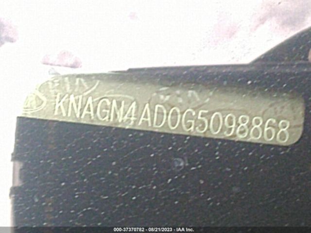 KNAGN4AD0G5098868 KIA Optima Hybrid Ex