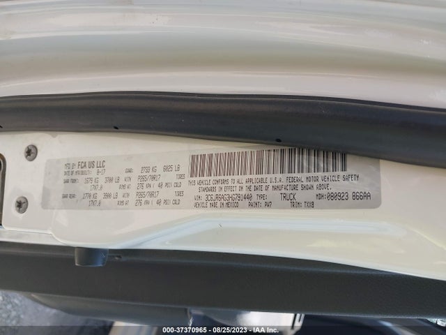 3C6JR6AG3HG791440 RAM 1500 Tradesman