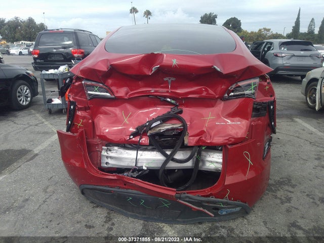 2021 TESLA MODEL Y LONG RANGE VIN: 5YJYGDEE0MF074472