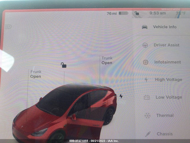 2021 TESLA MODEL Y LONG RANGE VIN: 5YJYGDEE0MF074472