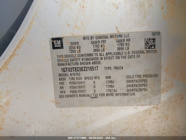 1GTV2TEC9EZ216517 GMC SIERRA 1500
