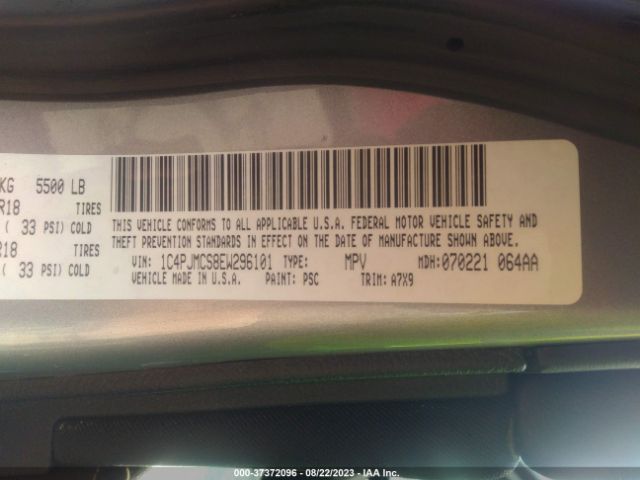 1C4PJMCS8EW296101 Jeep Cherokee Altitude
