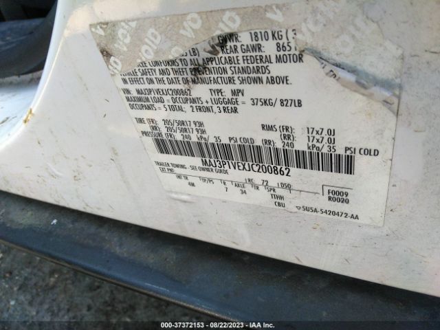 MAJ3P1VEXJC200862 Ford Ecosport Titanium