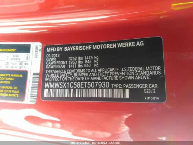 WMWSX1C58ET507930 Mini COOPER COUPE