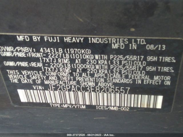 JF2GPACC3E8206557 Subaru Xv Crosstrek Premium