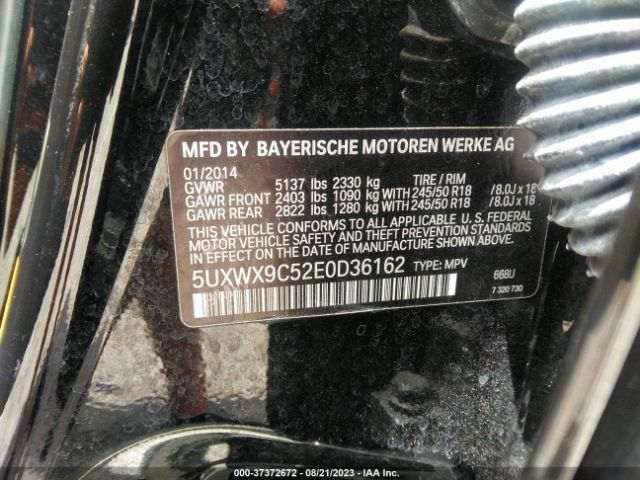 5UXWX9C52E0D36162 BMW X3 Xdrive28i