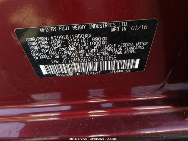 JF1GPAB6XG8247058 Subaru Impreza Wagon 2.0i Premium