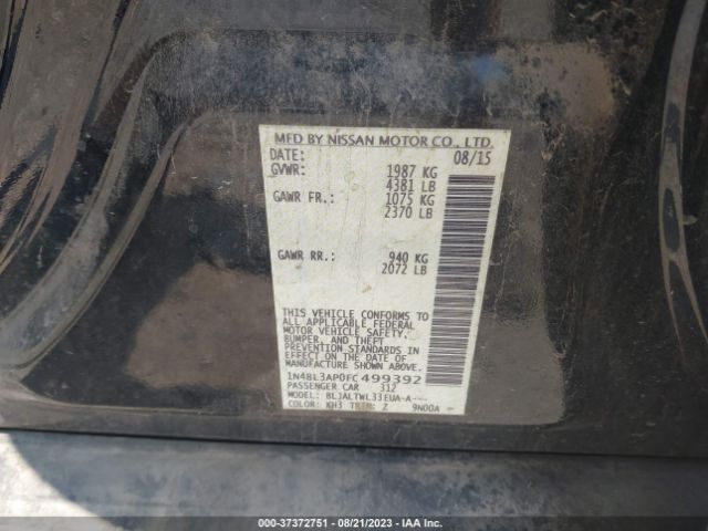 1N4BL3AP0FC499392 Nissan Altima 3.5 Sl