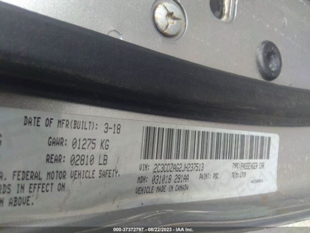 2C3CDZAG2JH237513 Dodge Challenger Sxt