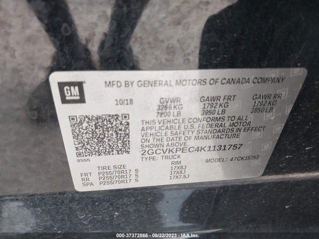 Chevrolet Silverado 1500 Ld Lt 2019 2GCVKPEC4K1131757 Image 9