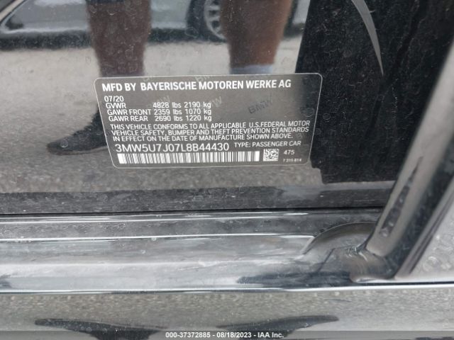 3MW5U7J07L8B44430 BMW 3 Series M340i