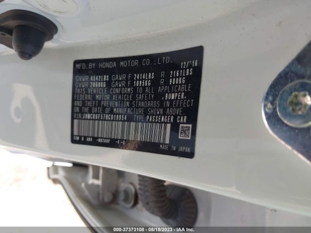 JHMCR6F57HC019954 Honda Accord Hybrid Ex-l