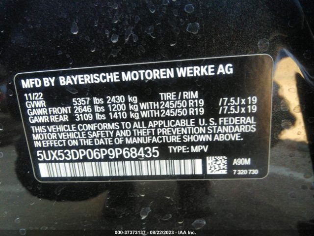 5UX53DP06P9P68435 BMW X3 Xdrive30i