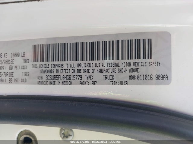 3C6UR5FL0HG615779 RAM 2500 Laramie