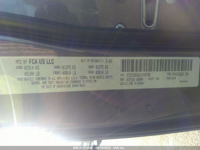 2C3CDXBG0LH144768 Dodge Charger Sxt