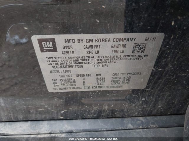 KL4CJCSM7HB197366 Buick Encore Essence