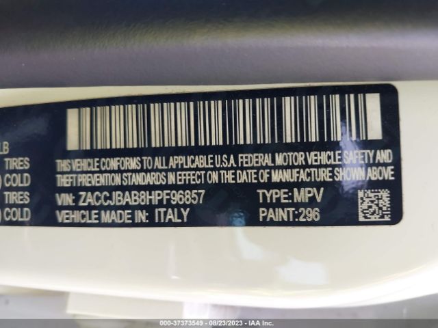 ZACCJBAB8HPF96857 Jeep Renegade Sport