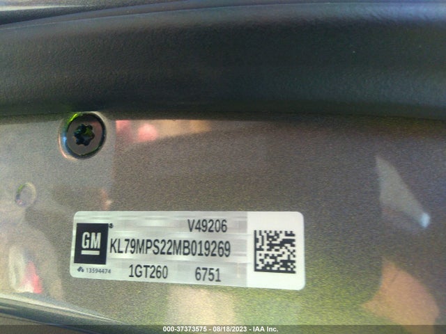 Chevrolet Trailblazer Lt 2021 KL79MPS22MB019269 Image 9