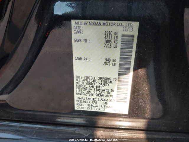 1N4AL3AP1EC184482 Nissan Altima 2.5 Sl