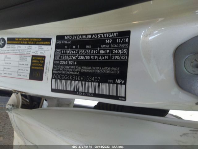 WDC0G4KB1KV153407 Mercedes-Benz Glc Glc 300