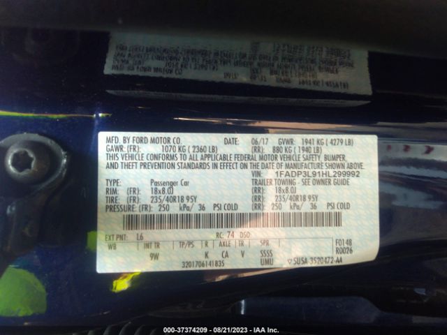 1FADP3L91HL299992 Ford FOCUS ST