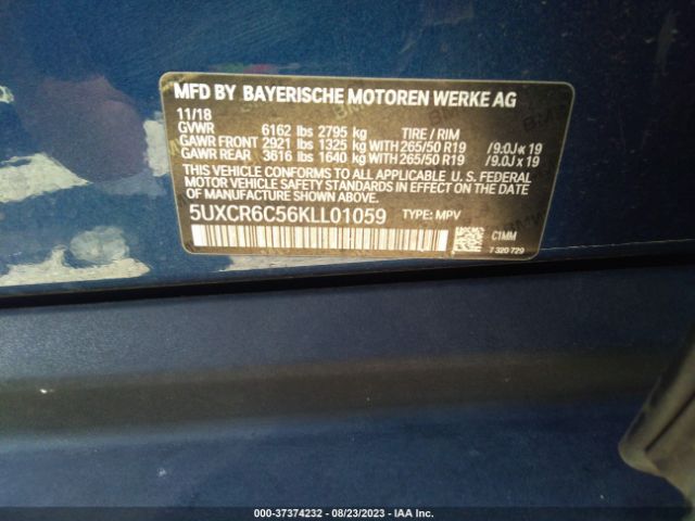 5UXCR6C56KLL01059 BMW X5 Xdrive40i