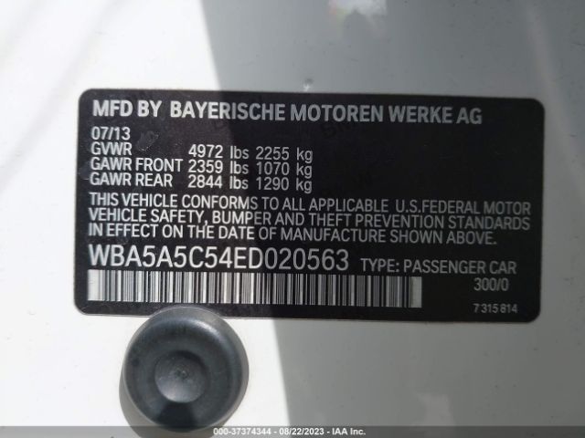 WBA5A5C54ED020563 BMW 5 Series 528i