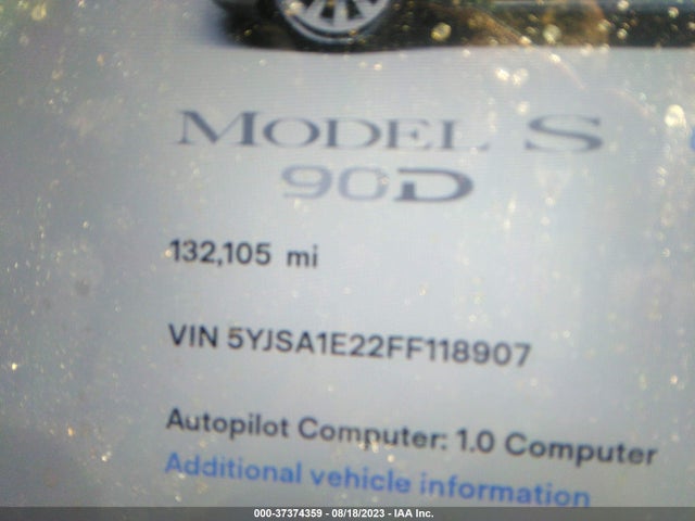 Tesla Model S 85d/70d/90d/p90d 2015 5YJSA1E22FF118907 Image 6