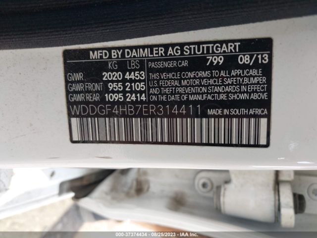 WDDGF4HB7ER314411 Mercedes-Benz C-class C 250