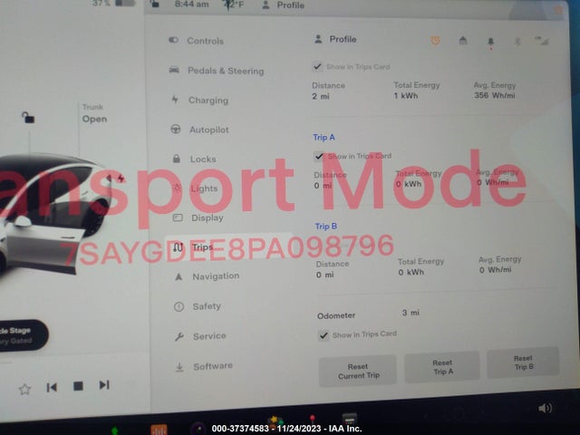 Tesla Model Y Long Range 2023 7SAYGDEE8PA098796 Image 7