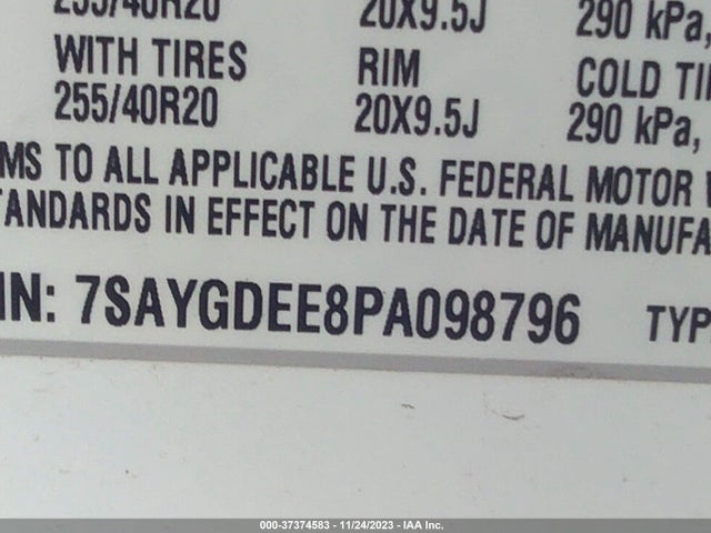 Tesla Model Y Long Range 2023 7SAYGDEE8PA098796 Image 9