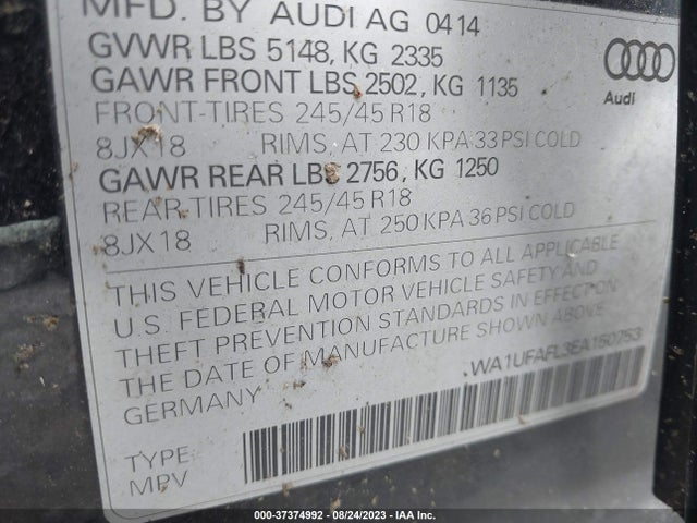WA1UFAFL3EA150753 Audi Allroad Premium Plus