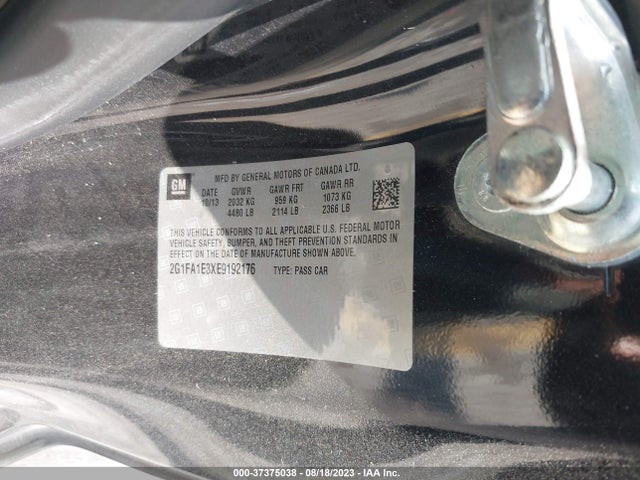 Chevrolet CAMARO LS 2014 2G1FA1E3XE9192176 Image 9