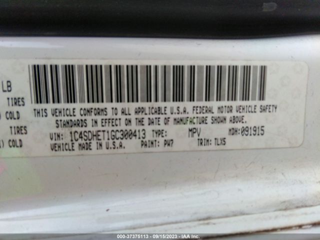 1C4SDHET1GC300413 Dodge Durango Citadel