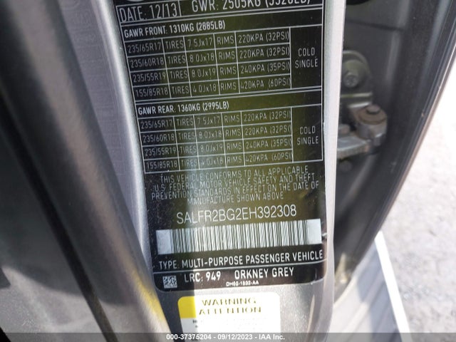 SALFR2BG2EH392308 Land Rover LR2