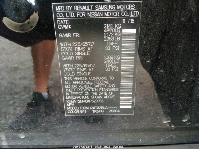 Nissan ROGUE SV 2019 KNMAT2MV6KP520713 Image 9